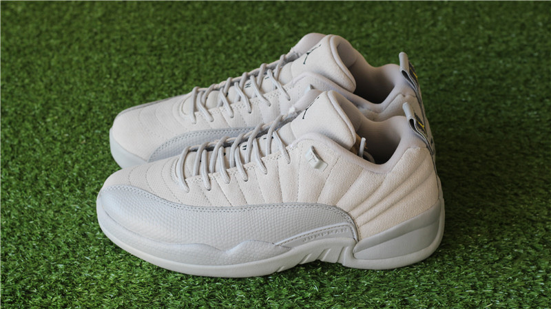 Authentic Air Jordan 12 Wolf Grey Low